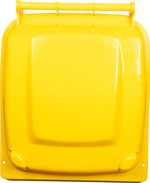 Edény Europlast 240 liter, műanyag, sárga, szemeteskuka