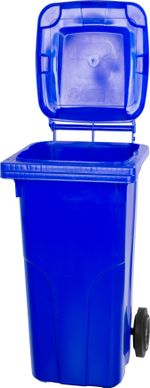 Edény Europlast 240 liter, műanyag, kék, szemeteskuka