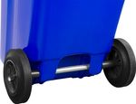 Bin Europlast, 240 L, plastic, blue, waste bin