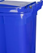 Bin Europlast, 240 L, plastic, blue, waste bin