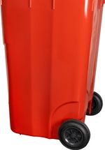 Bin Europlast, 240 L, plastic, red, waste bin