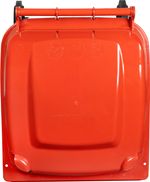 Edény Europlast 240 liter, műanyag, piros, szemeteskuka