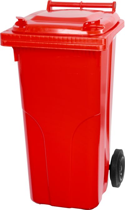 Trashcan MGB 240 lit, plastic, red