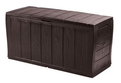 Box Keter® SHERWOOD 270L, brown, 117x45x57,5 cm, storage