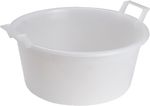 Basin ICS P9145, 18 lit., 45 cm, white, round, with handles