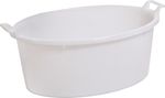 Tub ICS P12155, 22 lit., 55 cm, white, oval, with ears