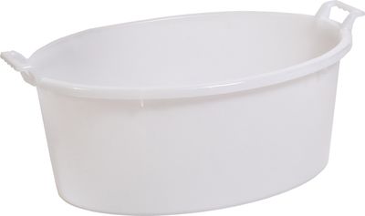 Tub ICS P12160, 33 lit., 60 cm, white, oval, with ears