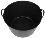 Vödör Strend Pro Flexi, fekete, építőipari, fülekkel, 51,5x39 cm, 55 literes