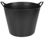 Vödör Strend Pro Flexi, fekete, építőipari, fülekkel, 39x35,5 cm, 27 literes