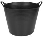 Vedro Strend Pro Flexi, čierne, stavebné, s ušami, 39x35,5 cm, 27 lit.