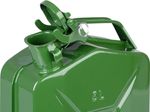 Kannás JerryCan LD5, 5 liter, fém, üzemanyaghoz, zöld