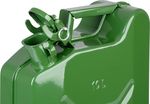 Kannás JerryCan LD10, 10 liter, fém, üzemanyaghoz, zöld