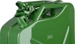 Kannás JerryCan LD20, 20 liter, fém, üzemanyaghoz, zöld