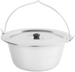 Cauldron Set Partyset, complete, for goulash, 22 liter cauldron, with ladle, lid and wooden spoon