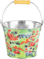 Vödör Strend Pro, 5 literes, fém, virág/gyümölcs mintás, többféle
