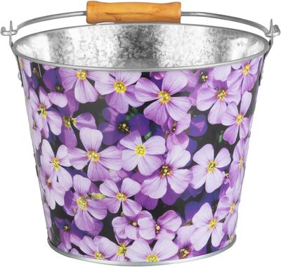 Bucket Strend Pro, 5 liter, metal, flower/fruit print, various types