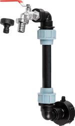 Sada Strend Pro Garden, ventil 3/4" + plastová redukcia 59 mm + výpust 3/4", na IBC nádrž