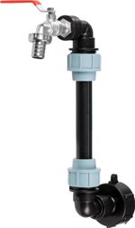 Sada Strend Pro Garden, ventil 3/4" + plastová redukcia 59 mm + výpust 3/4", na IBC nádrž