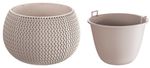 Flower pot SPLOFY Bowl 290x195 mm, mocha