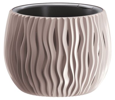 Flower pot SANDY Bowl 240, 238x161 mm, mocha