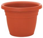 Pot ICS THEA, 18x14 cm, terracotta color, plastic