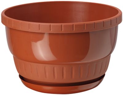 Virágcserép Europa, 190 x 130 mm, 2,7 l, terrakotta, alátét