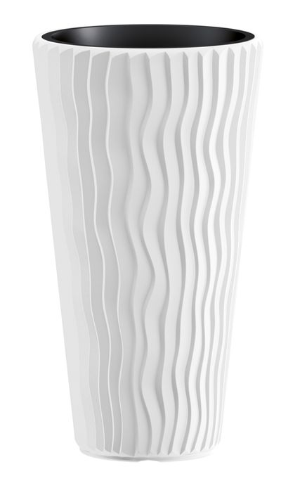 Flower pot Sandy Slim 400, white