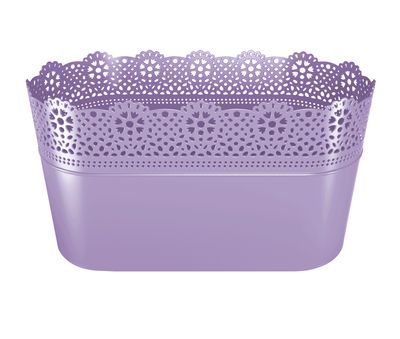 Flower pot LACE 285 mm, lavender