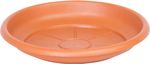 Saucer ICS ERICA, round, terracotta color, plastic, 14 cm