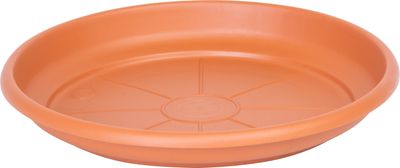 Podložka pod kvetináč ICS ERICA okrúhla,  farba terakota, plast, 20 cm