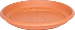 Pot Saucer ICS ERICA, round, terracotta color, plastic, 30 cm