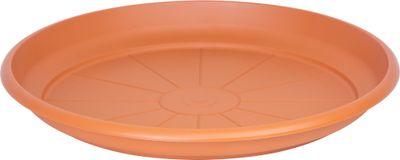Podložka pod kvetináč ICS ERICA okrúhla,  farba terakota, plast, 55 cm