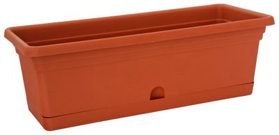 Kvetináč ICS MELISSA 50x20x16 cm,  8.5 lit, truhlík, s podložkou