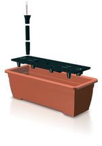 Planter BALCONY CAN ISBT5CAN, 19x50x16 cm, 7.5 L, self-watering, Terracotta