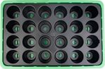 Seeding tray and dome  33x23x10 cm, 24 holes