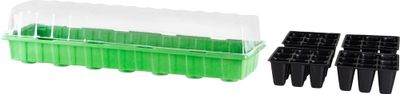 Seeding tray and dome 58x37.5x20 cm, 36 holes