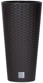 Planter RATO Tubus 250, with insert, Brown