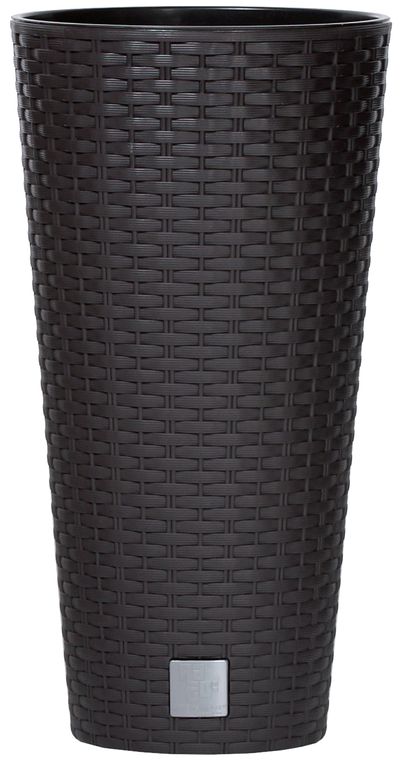 Virágcserép RATO Tubus 250, barna, betét