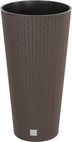 Planter RATO Tubus 400, with insert, Brown