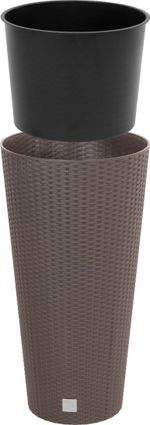 Rotan flover pot round 400mm 35/64lit. H -763mm Rato tubus, brown