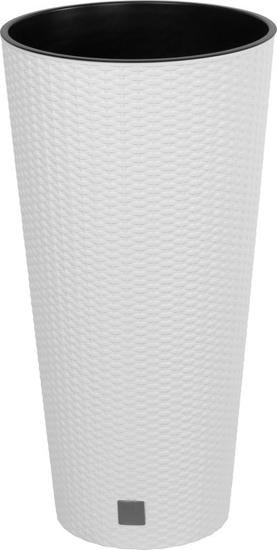 Rotan flover pot round 400mm 35/64lit. H -763mm Rato tubus, white