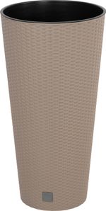Rotan flover pot round 400mm 35/64lit. H -763mm Rato tubus, creamy