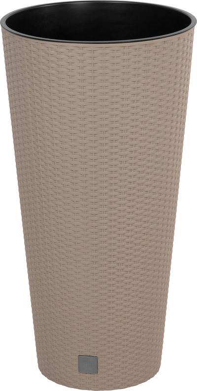 Rotan flover pot round 400mm 35/64lit. H -763mm Rato tubus, creamy