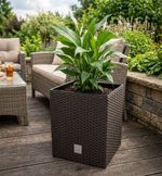 Planter RATO low 400, with insert, Brown