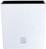 Rotan flover pot square L - 400mm W -400mm H - 408mm 64lit.  Rato low, white
