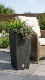 Planter RATO Square 325, with insert, Anthracite