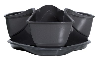 Flower pot COUBI DKN3001, green, simple