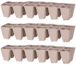 Seedling Tray Strend Pro Herrison P1112, paper, 12 cells, pack of 3 pcs