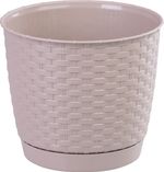 Planter RATOLLA Round 190, Mocha, with saucer