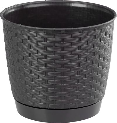 Flower pot RATOLLA Round 190, darkbrown